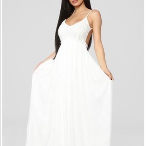 Fashion Nova Ancient Rome Drress in White